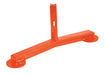 Vestil VDKR-BB-F-OR Steel Pipe Railing Barricade Base With Feet Orange