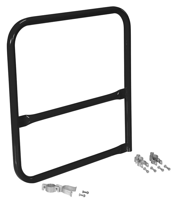 Vestil VDKR-G3-B-BK Steel Pipe Safety Railing Gate B-Shaped 36 in. x 36 in. Black