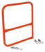 Vestil VDKR-G3-B-OR Steel Pipe Safety Railing Gate B-Shaped 36 in. x 36 in. Orange