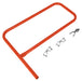 Vestil VDKR-G3-OR Steel Pipe Safety Railing Gate P-Shaped 36 in. x 36 in. Orange