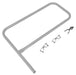 Vestil VDKR-G3-SL Steel Pipe Safety Railing Gate P-Shaped 36 in. x 36 in. Silver