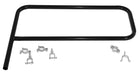 Vestil VDKR-G4-BK steel pipe safety railing gate p-shaped - view 2