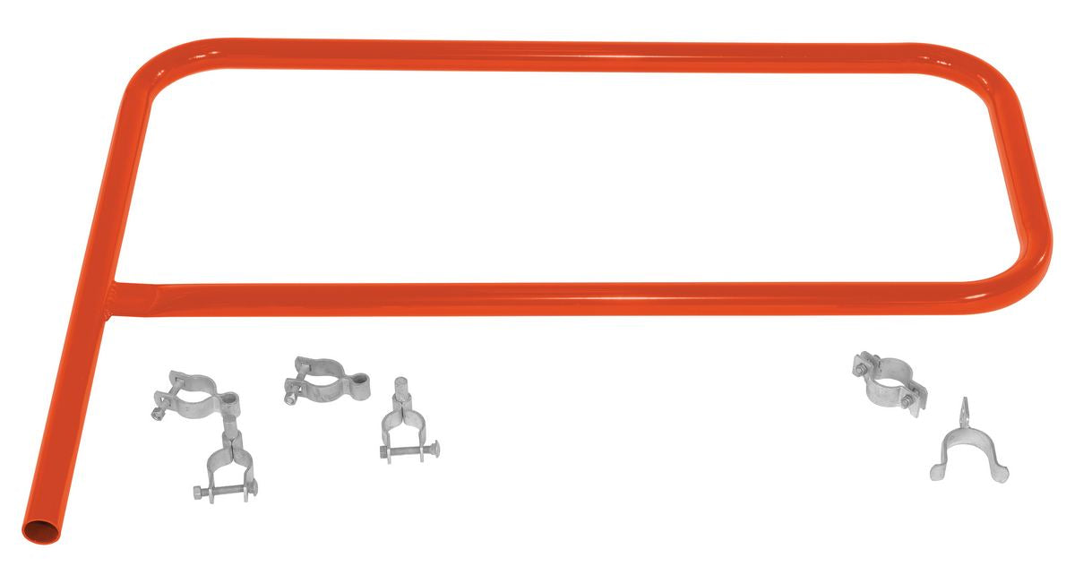 Vestil VDKR-G4-OR steel pipe safety railing gate p-shaped - view 2