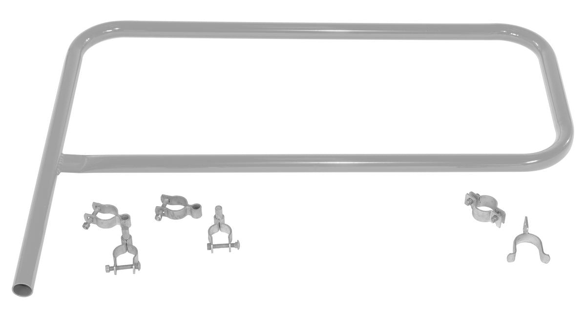 Vestil VDKR-G4-SL steel pipe safety railing gate p-shaped - view 2