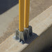 Vestil VDKR-P102 cast steel double socket for pipe safety railing silver - view 4