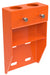 Vestil VDKR-VM2-OR Steel Wall Mount Bracket For Pipe Safety Railing Orange