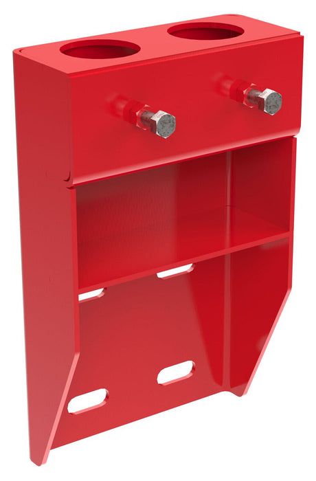 Vestil VDKR-VM2-RD Steel Wall Mount Bracket For Pipe Safety Railing Red