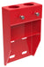 Vestil VDKR-VM2-RD Steel Wall Mount Bracket For Pipe Safety Railing Red