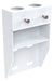 Vestil VDKR-VM2-WT Steel Wall Mount Bracket For Pipe Safety Railing White