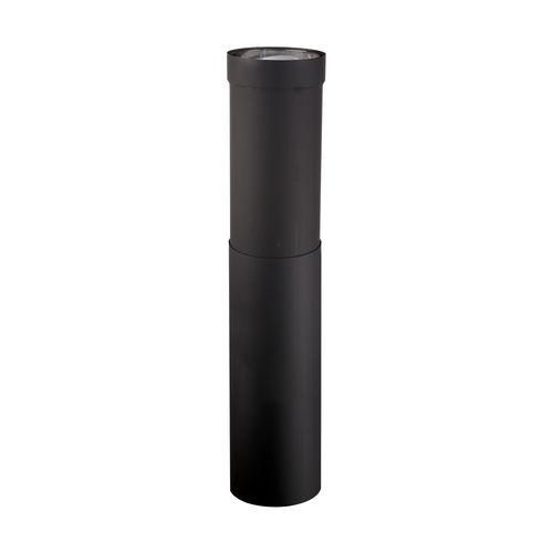 Drolet 6" Vortex Double Wall Telescoping Section (28"-50") double wall stove pipe - front view