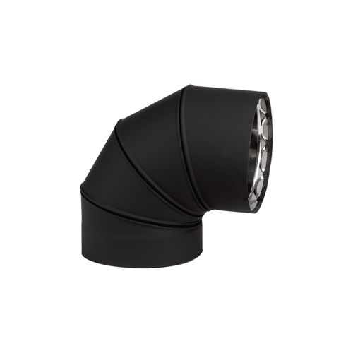 Drolet 90° Elbow 6" Vortex Double Wall double wall stove pipe - front view