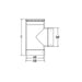 Drolet 6" Vortex Double Wall Tee With Cap double wall stove pipe - side angle