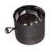 Drolet 6" Vortex Double Wall Stove Pipe Section With Damper double wall stove pipe - front view