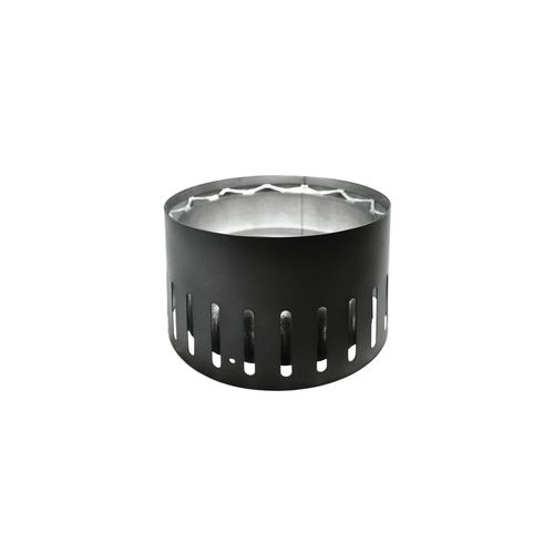 Drolet 6" Vortex Vented Stove Adapter double wall stove pipe - front view