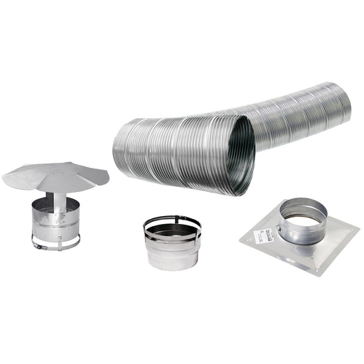 Drolet 5" x 25' Stainless Flex Chimney Liner Kit for Inserts VOLKI-525