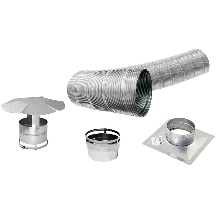 Drolet 6" x 35' Stainless Flex Chimney Liner Kit for Inserts VOLKI-635