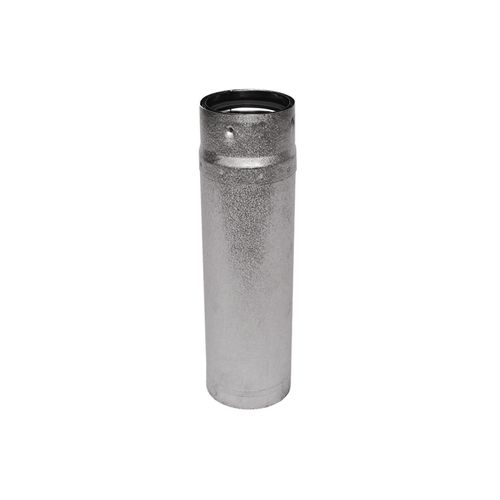 Drolet 3" X 9"L Pellet Pipe Slip Section pellet vent pipe - front view