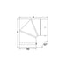 Drolet 3" X 90° Pellet Elbow (Unpainted) pellet vent pipe - side angle