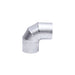 Drolet 3" X 90° Pellet Elbow (Unpainted) pellet vent pipe - front view
