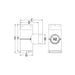 Drolet 4" To 3" Pellet Stove Tee And Cap Adapter (Unpainted) maintenance product - side angle