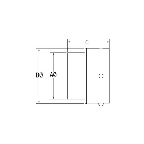 Drolet 4" Pellet Stove Black Adapter pellet vent pipe - side angle