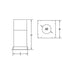 Drolet 3" Pellet Firestop Radiation Shield pellet vent pipe - side angle