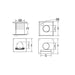 Drolet 3" Black Pellet Vent Wall Pass-Thru with Fresh Air Intake VOP0262