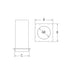 Drolet 4" Pellet Vent Attic Insulation Shield VOP0301 – dimensions diagram