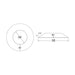 Drolet 4" Pellet Vent Storm Collar VOP0321 – dimensions diagram