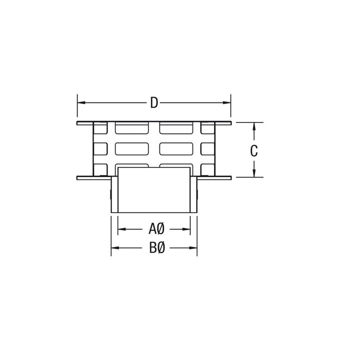 Drolet 4" Pellet Vent Vertical Cap VOP0401 – dimensions diagram
