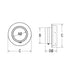Drolet 4" Pellet Vent Adapter to 6" Class A Chimney VOP5154 – dimensions diagram