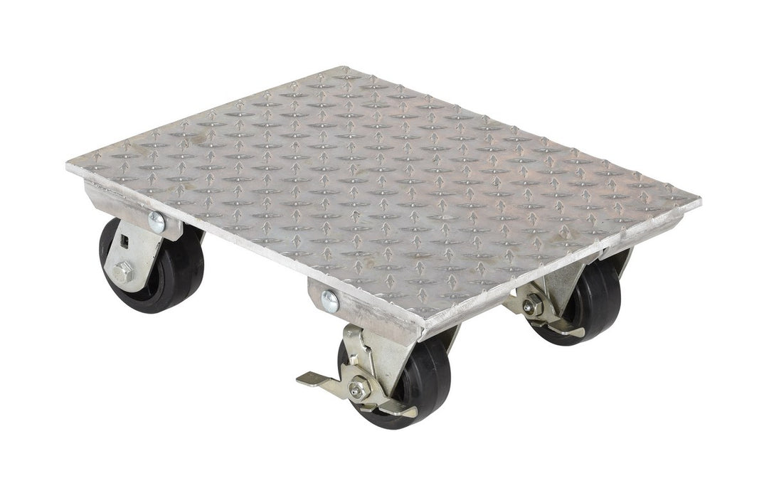 Vestil VPLDO/A-1418 Aluminum Plate Dolly 14 in. x 18 in. 1,200 lb. Capacity Silver