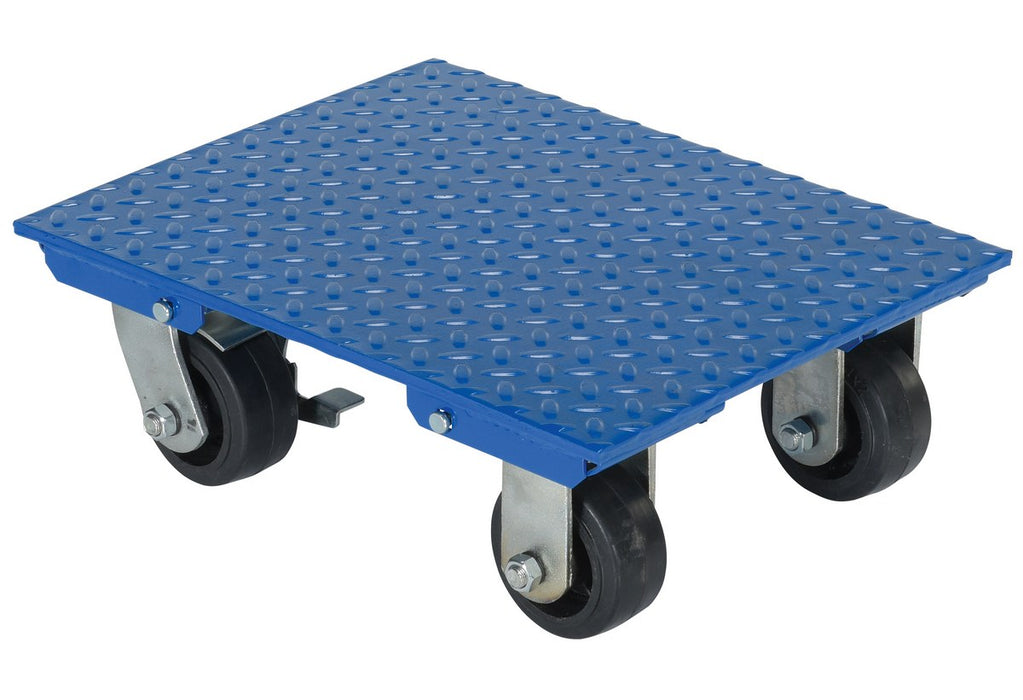 Vestil VPLDO/S-1418 Steel Plate Dolly 14 in. x 18 in. 1,200 lb. Capacity Blue
