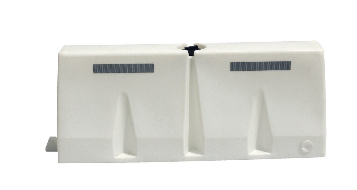 Vestil VTB-5-W Polyethylene Traffic Barriers 5 ft. Wide White Strip