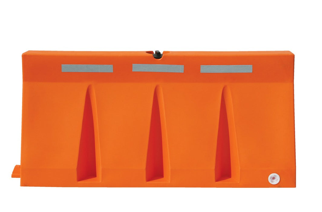 Vestil VTB-6-O Polyethylene Traffic Barriers 6 ft. Wide Orange Strip