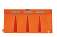 Vestil VTB-6-O Polyethylene Traffic Barriers 6 ft. Wide Orange Strip