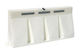 Vestil VTB-6-W Polyethylene Traffic Barriers 6 ft. Wide White Strip