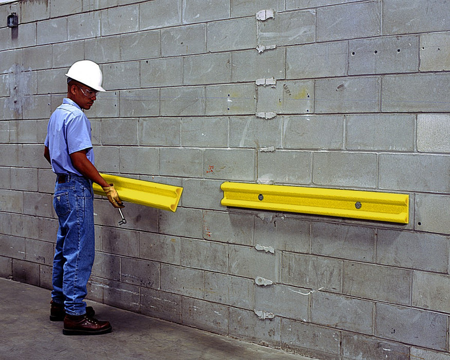 Vestil VWP-48 Polyethylene Wall Protector 48 in. Length Yellow