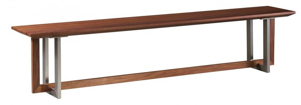 Verano Bench - Brushed Stainless Steel Base