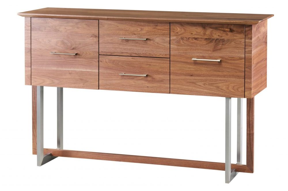 Verano Server - Brushed Stainless Steel Base