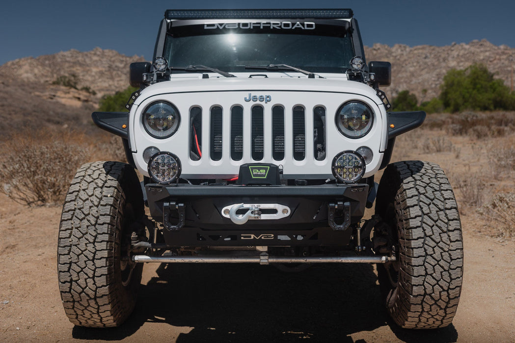 DV8 Offroad Xtract 9.5k Synthetic Rope Winch – installed on vehicle, image 6 of 15