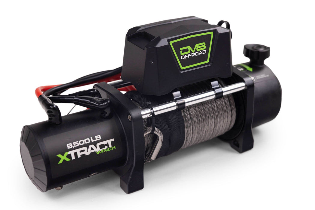 DV8 Offroad Xtract 9.5k Synthetic Rope Winch – product view, image 12 of 15