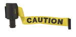 Vestil WBS-CAUTION plastic web barrier caution reel yellow / black - view 2