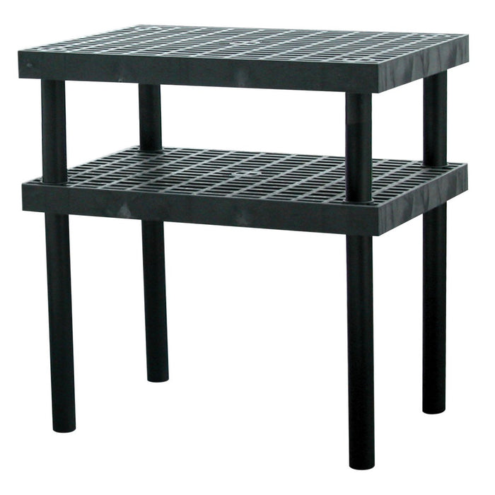 Vestil WBT-G-3624 High-Density Polyethylene Grid Work Bench Table 24 in. x 36 in. 500 lb. Capacity Black