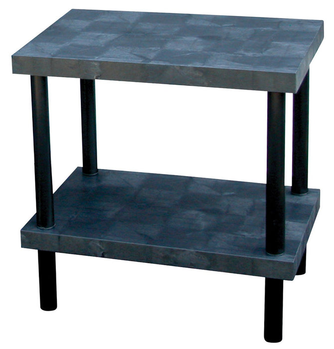 Vestil WBT-S-3624 High-Density Polyethylene Solid Work Bench Table 24 in. x 36 in. 580 lb. Capacity Black