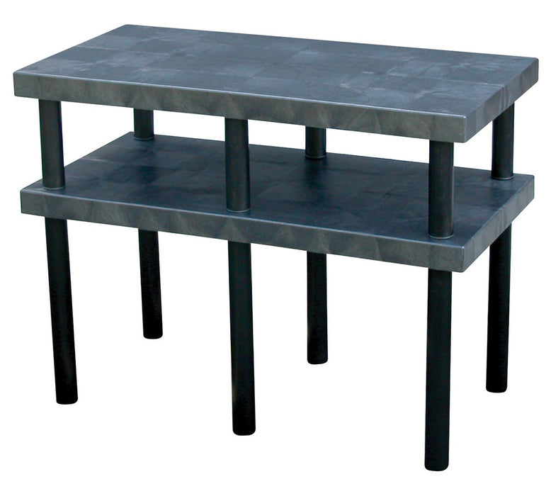Vestil WBT-S-4824 High-Density Polyethylene Solid Work Bench Table 24 in. x 48 in. 785 lb. Capacity Black