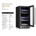 Empava EMPV-WC10D small dual zone wine fridge, 14.96 x 22.36 x 32.28 inches