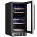 Empava 15 inch dual zone wine cooler EMPV-WC10D with independent 41-64°F upper and lower zones