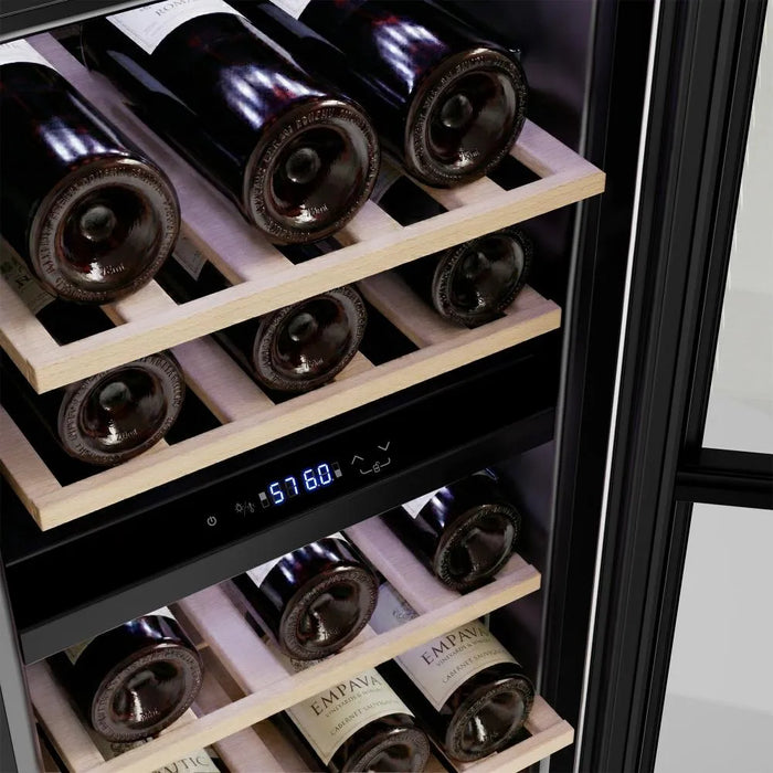 Empava EMPV-WC10D 26 bottle wine refrigerator, 14.96 inches wide for a narrow cabinet opening