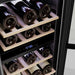 Empava EMPV-WC10D 26 bottle wine refrigerator, 14.96 inches wide for a narrow cabinet opening
